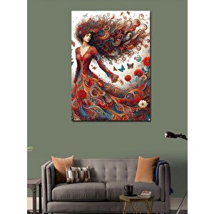 Kanvas Tablo Kurabiye Yapan Aşçı Kedi 70x100 cm