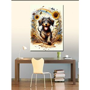 Kanvas Tablo Koşan Köpek 70x100 cm