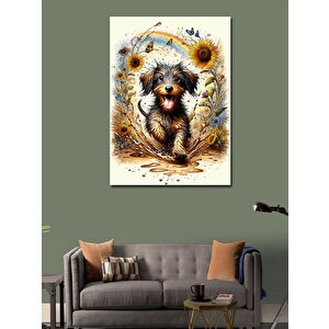 Kanvas Tablo Koşan Köpek 70x100 cm