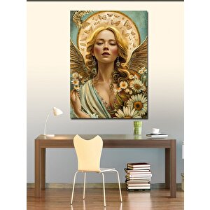 Kanvas Tablo Melek Ve Çiçekler 70x100 cm