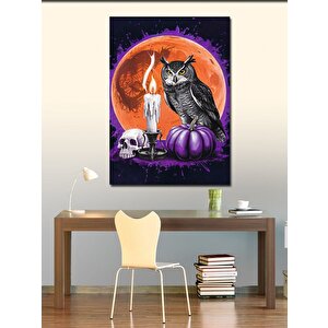 Kanvas Tablo Renkli Boyalı Köpek 70x100 cm