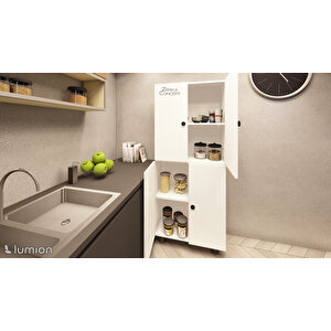 Modus Çok Amaçlı Mutfak Banyo Ayakkabılık Dolabı 70 Cm 6 Bölmeli