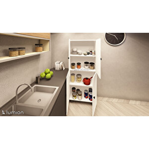 Modus Çok Amaçlı Mutfak Banyo Ayakkabılık Dolabı 70 Cm 6 Bölmeli