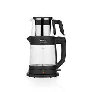 Optimal Elektrikli Cam Çay Makinesi-siyah
