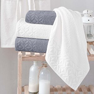 Home Pera Banyo Seti-6 Parça-gri/ekru