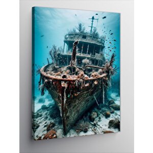 Kanvas Tablo Batık Gemi