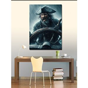 Kanvas Tablo Gemi Süren Korsan 100x140 cm