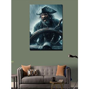 Kanvas Tablo Gemi Süren Korsan 100x140 cm
