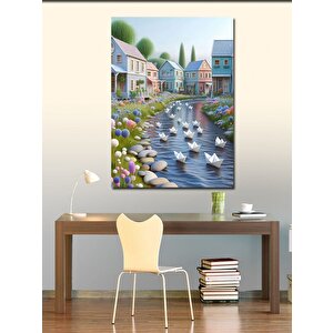 Kanvas Tablo Kağıttan Gemiler 70x100 cm