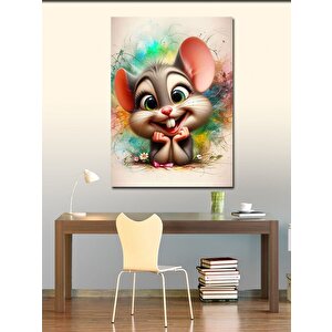 Kanvas Tablo Sevimli Fare 70x100 cm