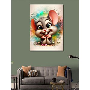 Kanvas Tablo Sevimli Fare 70x100 cm