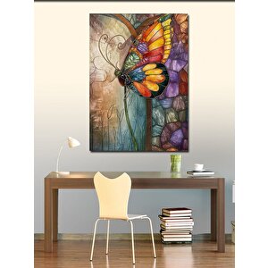 Kanvas Tablo Renkli Kelebek 70x100 cm