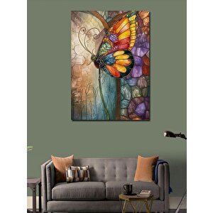 Kanvas Tablo Renkli Kelebek 70x100 cm