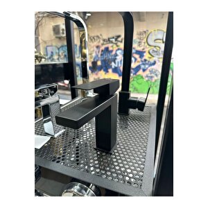 Fleko Rio Siyah Lavabo Bataryası