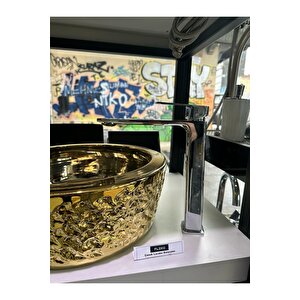 Fleko Levi Çanak Lavabo Bataryası Krom