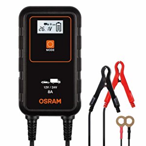 Akü Şarj Cihazı 12-24v 8 Amper Oebcs908