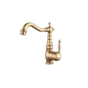 Fleko Oud Mat Altın Yüksek Lavabo Bataryası
