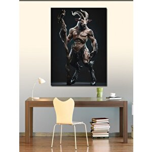 Kanvas Tablo Canavar Keçi 70x100 cm