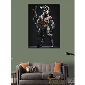 Kanvas Tablo Canavar Keçi 70x100 cm