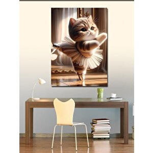 Kanvas Tablo Dans Eden Kedi 70x100 cm