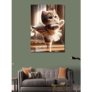 Kanvas Tablo Dans Eden Kedi 70x100 cm
