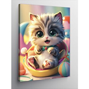 Kanvas Tablo Sevimli Yavru Kedi
