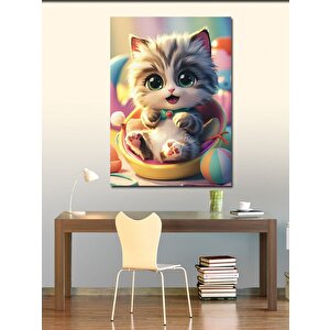 Kanvas Tablo Sevimli Yavru Kedi