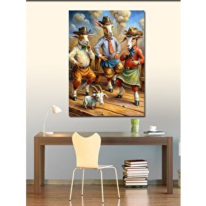 Kanvas Tablo Sevimli Keçiler 70x100 cm