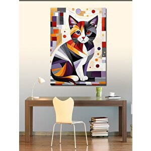 Kanvas Tablo Desenler Ve Kedi