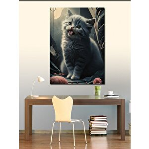 Kanvas Tablo Sevimli Kedi 70x100 cm