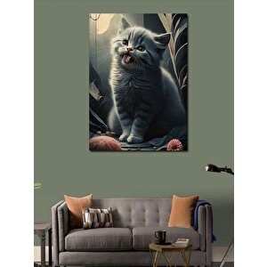 Kanvas Tablo Sevimli Kedi 70x100 cm