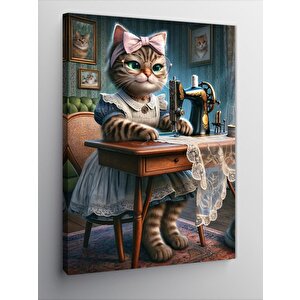 Kanvas Tablo Terzi Kedi 70x100 cm