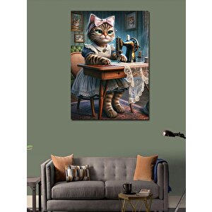 Kanvas Tablo Terzi Kedi 70x100 cm