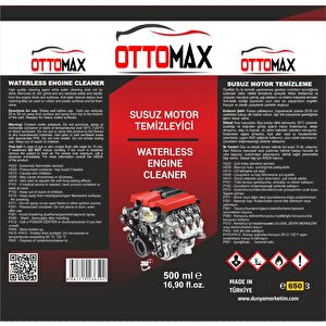 Ottomax Oto Temizlik Seti  5 Parça  Motor Temizleyici Detay Temizlik Köpüğü Lastik Parlatıcı