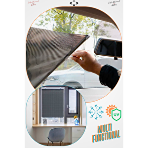 Multifunctional Çek-Bırak Açılır Kapanır Portatif Oto Ev Güneşlik Vantuzlu Kaliteli Cam Filmi 68x125 Cam Pencere Güneşlik Arka Cam Güneşlik Ön Cam Güneşlik Araba Güneşlik