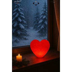 Romantik Kalp Şeklinde LED Dekor Lambası – Gece Lambası, Hediye ve Dekoratif Aydınlatma