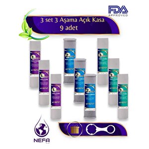 Tüm Açık Kasa Su Arıtma Ve İhlas Cebilion Compact Uyumlu 1.5 Yıllık Ön Filtre Seti