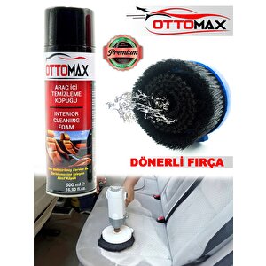 Ottomax Pro Su Sıçratmayan Yumuşak Koltuk Fırçası Koltuk Tavan Temizleme İlacı