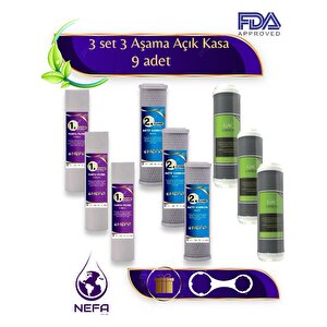 Üm Açık Kasa Su Arıtma Ve İhlas Cebilion Compact Uyumlu 1.5 Yıllık Ön Filtre Seti