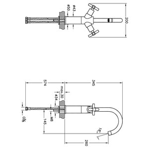 Juno Yüksek  Lavabo Bataryası A40851