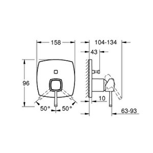 Grohe Grandera Ankastre Banyo/duş Bataryası - 24260000