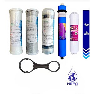 Nefa İhlas Aura Cebilion Uyumlu 5 Aşamalı Filtre Seti , Anahtar Ve Dirsek Hediyeli