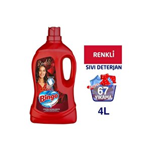 Renkli Sıvı Bakım Çamaşır Deterjanı 4 Lt