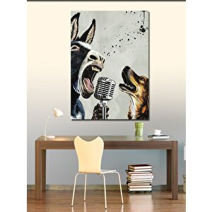 Kanvas Tablo Mistik Güneş Ve Deniz Kenarı 100x140 cm