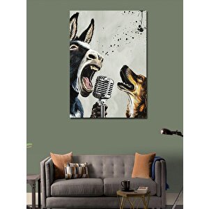 Kanvas Tablo Mistik Güneş Ve Deniz Kenarı 100x140 cm