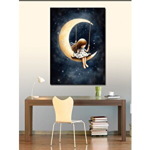 Kanvas Tablo Hilal Ve Salıncak 100x140 cm