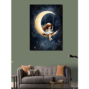 Kanvas Tablo Hilal Ve Salıncak 100x140 cm