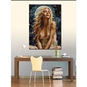Kanvas Tablo Dolunay Ve Kadın 70x100 cm