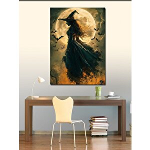 Kanvas Tablo Dolunay Ve Cadı 70x100 cm
