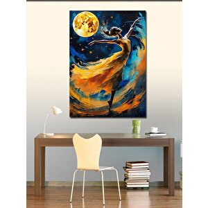 Kanvas Tablo Dans Eden Kadın Ve Dolunay 70x100 cm